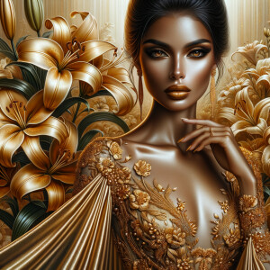 Craft an airbrushed artwork portraying a mesmerizing woman with...