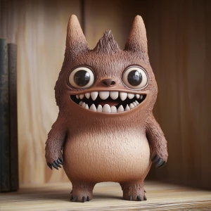 A stylized designer toy version of the meme character Meme DOGE,...