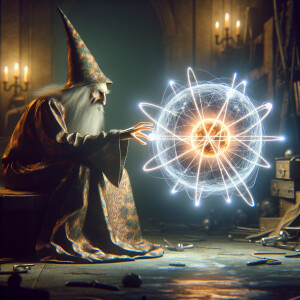 An extraterrestrial wizard feeds on the energy emanating from a...