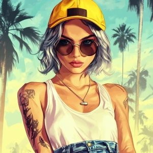 young, rebellious gta-style character. The character should have...