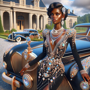Create a vibrant, 3-D realistic illustration of an light skin, H...