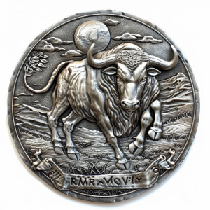 Design a classic western cowboy belt buckle featuring a center p...