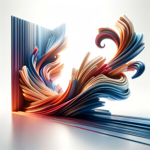 /imagine prompt: A composition of sharp geometric shapes, meticu...