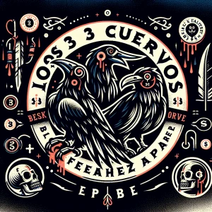 Design a circular cartoonish logo blending vintage and modern ae...