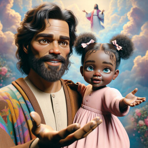 Create a 3D realistic artwork featuring the phrase 'Jesus Saves'...