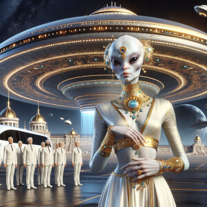 ultra high resolution 32k 3d full body portrait of a bizarre non...