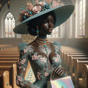 A 3-D realistic digital illustration of an African American woma...