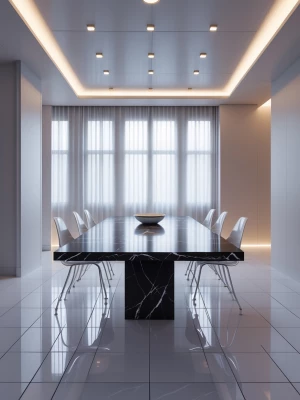 Create a hyperrealistic 8K high-resolution image of a modern, mi...