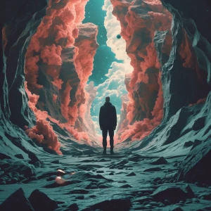 Design a rap album cover titled "The Beauty of Meteorostasis" th...