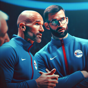 Photo of doc rivers and nick nurse 76ers coaches