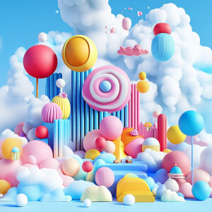 create a  ultra high resolution 3D beautiful ,eyecatching, atten...