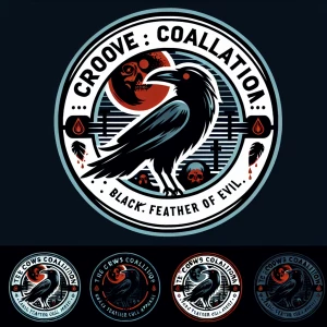 Design a circular corporate logo blending vintage and modern aes...