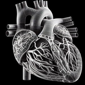 human heart, extremely detailed
