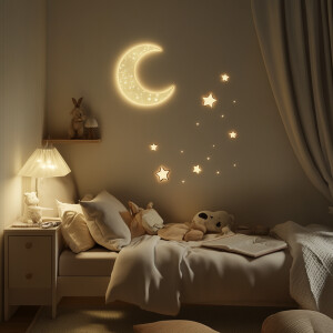 Create a warm and inviting bedroom scene featuring a luxurious b...