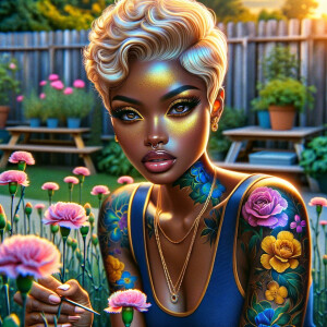 Prompt:
Full image view ultra realistic psychedelic airbrush gl...
