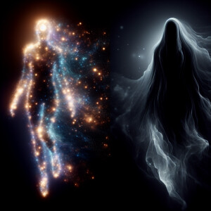 A being of light.  A being of darkness