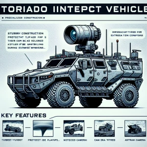 Tornado Intercept Vehicle with side flaps that go down and a tur...