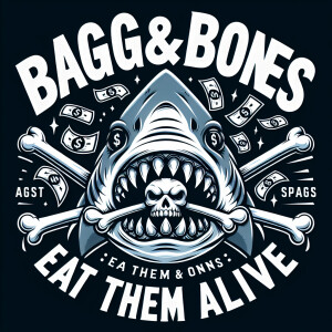 the brand name "Baggs&Bones" prominently displayed at the top, a...