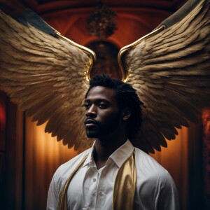 Black man Angel