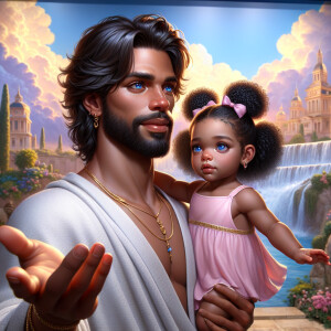 Create a 3D realistic artwork featuring the phrase 'Jesus Saves'...