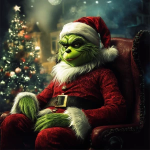grinch in role of godfather of grand theft christmas