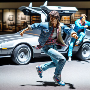 Marty McFly from “back to the future” in the style of “X-Men ‘97...