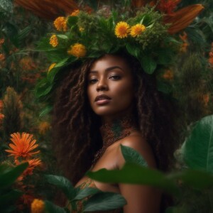 create a  ultra high resolution 3d  beautiful African American w...