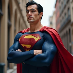 showing off Superman him real