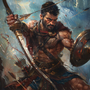 A mystic ninja during the ancient wars rages on his opponents fo...