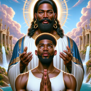 Create a 3D realistic artwork featuring the phrase 'Jesus Saves'...