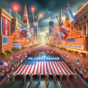 Create an engaging Fourth of July Instagram post showcasing a vi...
