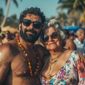 A 40 year old criminal beefy indian son in law partying with his...