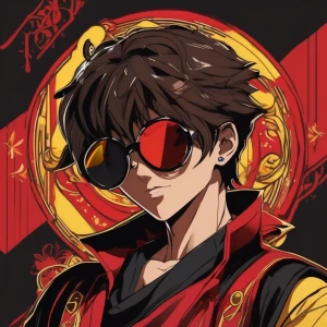 An attractive guy , brown messy hair , brown eyelashes , brown e...