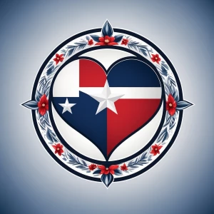 Create a logo with a circular design inspired by tattoo art, usi...