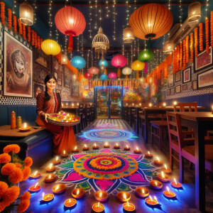 Indian restaurant Diwali greetings