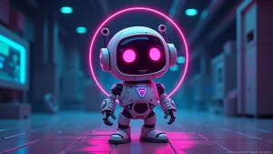 NovaByte is a quirky, futuristic AI sidekick with a 1980s retro...
