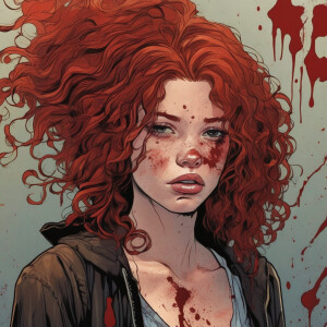 **Graphic Novel Style:**
"A somber graphic novel illustration of...