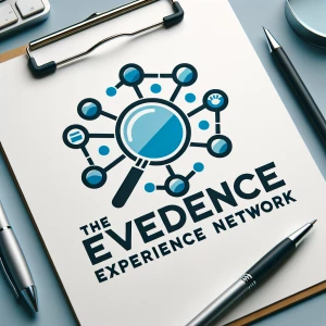 Design a logo for "The Evidence Experience Network" that conveys...