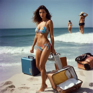 A dynamic action shot of an attractive, fit, and tall Italian-Am...