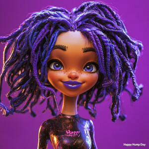 Generate an ultra-high-resolution 3D image of a stunning African...