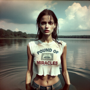 Create color photograph from early seventies of a beautiful doub...