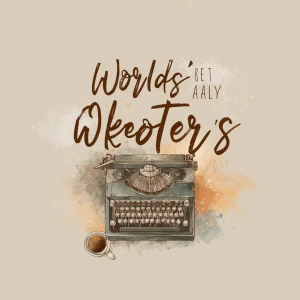 Minimalist vintage-style illustration, bold serif text reading '...