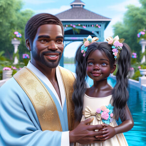 YCreate a lifelike image of an light skinned African-American Je...