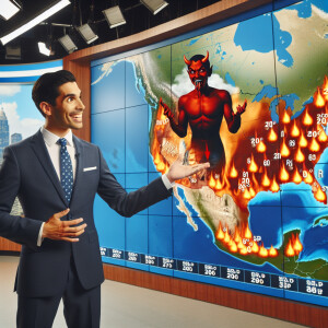 High resolution. Meteorologist reports weather on tv! Super high...