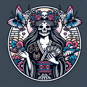 Shaped Logo
 brand name [Dead Hearts & Butterflies]
Anime logo
E...