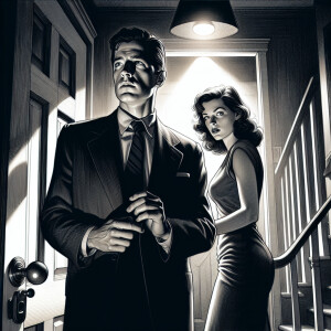 "Create a scene depicting the twenty-third frame in the corridor...