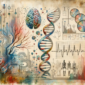 The golden ratio, Minimalist art Circuit, boards, circuitry, diagrams Cellular structures, DNA, circuit boards, colorful wires,  asian and Egyptian  graffiti, lie detector graphs, cardio printout, branches Bones painterly background rust