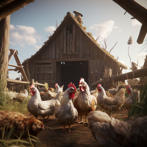 Barnyard, intricate, highly detailed, smooth, sharp focus, cinem...