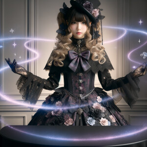 Stage of bargaining, elegant gothic lolita, bargaining aura