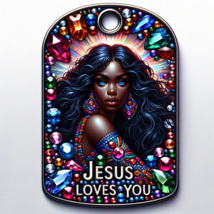 Design a tag that encapsulates a beautiful, colorful depiction o...